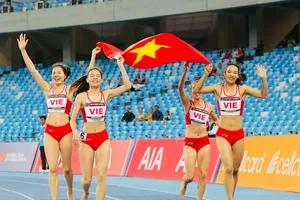 Điền kinh Việt Nam đã giành HCV nội dung tiếp sức 4x400m nữ tại SEA Games 32-2023 nên rất tập trung để bảo vệ kết quả trên tại SEA Games 33-2025. Ảnh: DŨNG PHƯƠNG