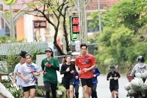 Cầu thủ bóng chuyền nữ Việt Nam tập luyện tại Tam Đảo (Phú Thọ) để tích lũy thể lực trước khi dự SEA V.League 2025. Ảnh: DŨNG PHƯƠNG