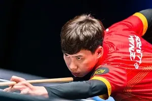 Cơ thủ Lường Đức Thiện có chiến thắng nghẹt thở trước đối thủ hàng đầu thế giới tại giải pool 9 bi thế giới 2025. Ảnh: MATCHROOM