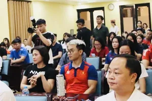 HLV, VĐV tham gia buổi hướng nghiệp cho VĐV năm 2025 của Cục TDTT Việt Nam. Ảnh: TDTTVN
