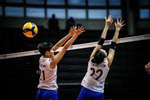 Đội tuyển bóng chuyền trẻ Việt Nam để thua trận đầu tiên tại Indonesia. Ảnh: FIVB