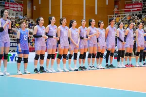 Đội tuyển bóng chuyền nữ Việt Nam đang tích cực chuẩn bị chuyên môn tham dự giải vô địch thế giới 2025. Ảnh: AVC