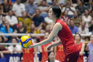 Chủ công Trần Thị Thanh Thúy có thể thi đấu vị trí đối chuyền tại giải vô địch thế giới 2025. Ảnh: AVC