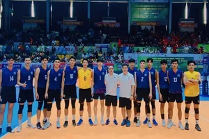 Đội bóng chuyền nam Hà Nội có ngoại binh tại giai đoạn 2 giải vô địch quốc gia 2025. Ảnh: MINH MINH