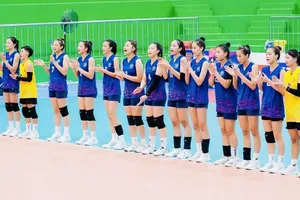 Đội nữ Hà Nội được đánh giá có lực lượng cầu thủ trẻ chuyên môn triển vọng. Ảnh: HCMVOLLEYBALL