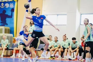 Các cầu thủ bóng ném nữ hàng đầu Việt Nam đều góp mặt giải vô địch quốc gia năm nay. Ảnh: PICHOOF