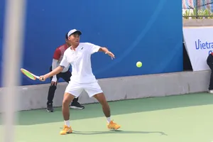 Vũ Hà Minh Đức đang là đương kim vô địch quốc gia nội dung đơn nam. Ảnh: VTF