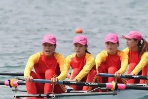 Đội rowing Việt Nam sẽ nỗ lực giành thành tích huy chương tại giải vô địch châu Á 2025. Ảnh: LƯỢNG LƯỢNG