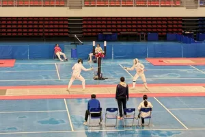 Các VĐV thi đấu nội dung chung kết trong ngày cuối tại giải. Ảnh: MINH CHIẾN