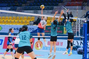 Đội nữ Hà Nội đã chiến thắng tại tứ kết để có suất vào bán kết giải năm nay tại Hà Tĩnh. Ảnh: BCHN