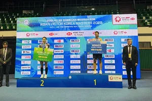 Nguyễn Thùy Linh có ngôi á quân tại giải đấu ở Hàn Quốc. Ảnh: BÙI BẰNG