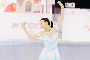 Tuyển thủ Nguyễn Cao Hà Mi là gương mặt được kỳ vọng có kết quả tốt ở môn trượt băng nghệ thuật tại SEA Games 33-2025. Ảnh: SFV