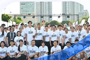 Lễ rước đuốc SEA Games 33-2025 tại Bangkok (Thái Lan). Ảnh: SAT