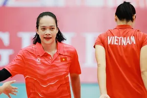 Võ Thị Kim Thoa là một trong những cầu thủ chuyền 2 quan trọng của đội tuyển bóng chuyền nữ Việt Nam tham dự SEA Games 33-2025. Ảnh: DŨNG PHƯƠNG