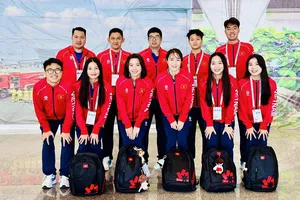 Đội tuyển cầu lông Việt Nam sẽ thi đấu trận đầu tiên nội dung đồng đội nữ vào ngày 7-12. Ảnh: TRUNG KIÊN