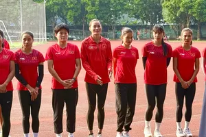 Tuyển thủ điền kinh Việt Nam sẵn sàng chinh phục SEA Games 33-2025. Ảnh: MINH CHIẾN