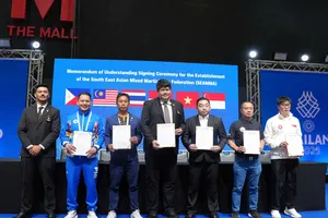 Hiệp hội võ thuật tổng hợp Đông Nam Á đã được ra đời bên lề SEA Games 33-2025. Ảnh: NGÔ ĐỨC
