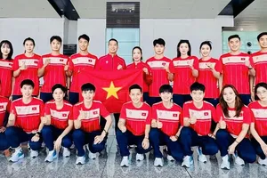 Đội tuyển cầu mây Việt Nam đã giành HCB đầu tiên tại SEA Games 33-2025. Ảnh: VSTAF
