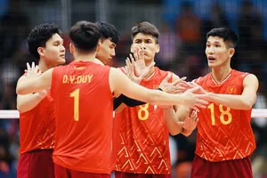 Đội tuyển bóng chuyền nam Việt Nam sẽ quyết tâm thi đấu tìm kết quả tốt nhất trước đối thủ Indonesia. Ảnh: DŨNG PHƯƠNG