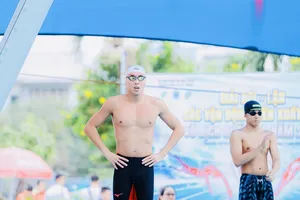 Tuyển thủ Lương Jeremie Loic Nino của TPHCM tiếp tục có kết quả HCV tại giải. Ảnh: VASA