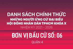 Đơn vị bầu cử số: 06 (quận 4)