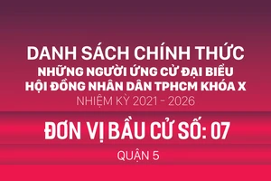 Đơn vị bầu cử số: 07 (quận 5)