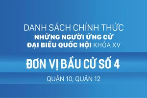 Đơn vị bầu cử số 4 (quận 10, quận 12)