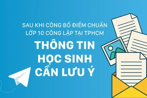 Sau khi công bố điểm chuẩn lớp 10 công lập tại TPHCM - Thông tin học sinh cần lưu ý