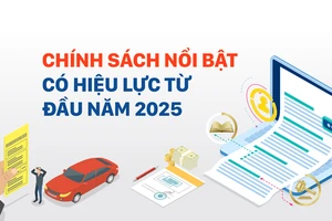 Chính sách nổi bật có hiệu lực từ đầu năm 2025