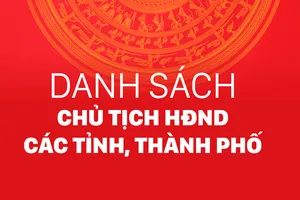 Công bố Chủ tịch HĐND 34 tỉnh, thành phố