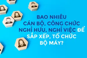 Bao nhiêu cán bộ, công chức nghỉ hưu, nghỉ việc để sắp xếp, tổ chức bộ máy?