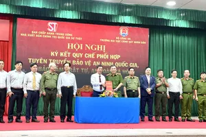 Ký kết Quy chế phối hợp giữa NXB Chính trị quốc gia Sự thật và Trường Đại học Cảnh sát nhân dân