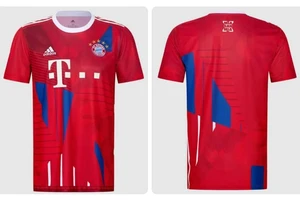 Mẫu áo kỷ niệm 10 năm vô địch Bundesliga của Bayern Munich