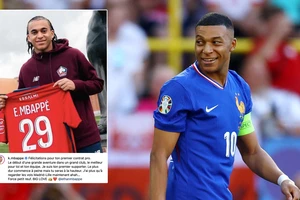 Mbappe chúc mừng em trai đến đội bóng mới trên Instagram