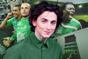 Diễn viên điện ảnh Timothee Chalamet hâm mộ cuồng nhiệt AS Saint-Etienne, đội bóng giàu truyền thống của Ligue 1