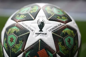 Bóng thi đấu chính thức cho trận chung kết UEFA Champions League 2024/25 giữa Paris Saint-Germain và Inter Milan. Ảnh minh họa: Michael Regan - UEFA qua Getty Images