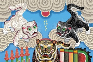 Young artist repurposes traditional painting style