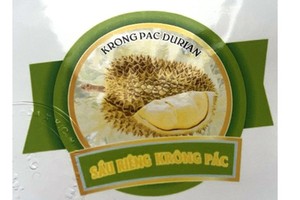 Krong Pac durian receives collective trademark registration certificate