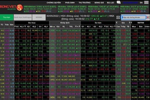 Banking stocks buoy VN-Index to emerge by nearly 9 points