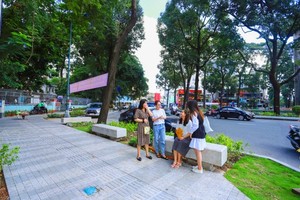 Upgrading project of sidewalks around Turtle Lake inaugurated