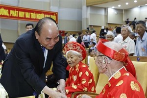 President attends ceremony for Action Month for Elderly