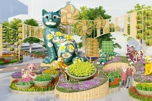 Traffic banned in downtown routes to construct works for Tet celebration