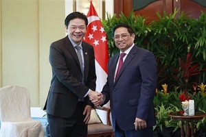 Prime Minister Pham Minh Chinh meets with Singaporean Deputy PM