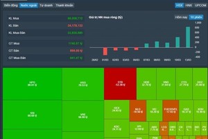 Foreign investors start week with net buying value of VND863 billion