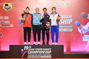 Vietnam earns silver medal at 2023 Asian Senior Karate Championship