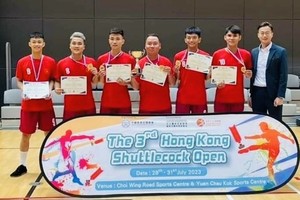 Vietnamese players earn three gold medals at Hong Kong Shuttlecock Open