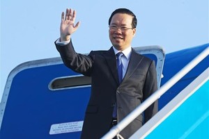 President Vo Van Thuong leaves for third Belt and Road Forum in China