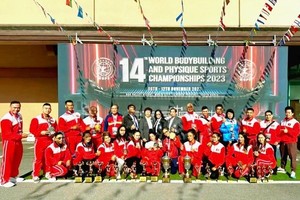 Vietnamese bodybuilding team secures second place at world championship