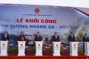 Quang Ngai starts construction of Hoang Sa - Doc Soi Road project