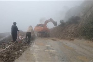 Continued landslides on National Highway 8A